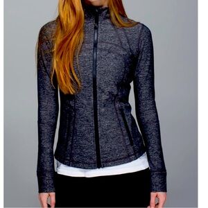 LULULEMON Define Jacket Heather Black Stretch Thumbhole Zip Up